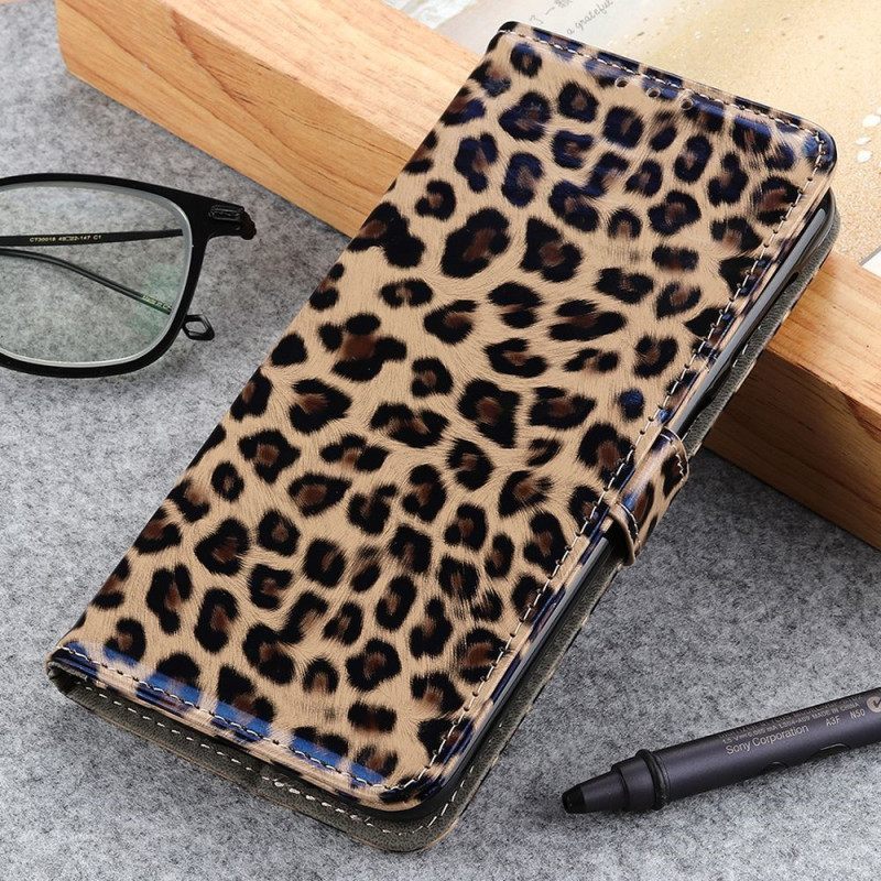 δερματινη θηκη Samsung Galaxy S23 5G Leopard Skin Effect