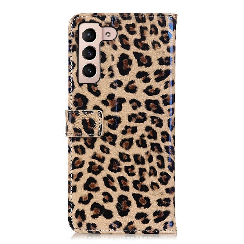 δερματινη θηκη Samsung Galaxy S23 5G Leopard Skin Effect