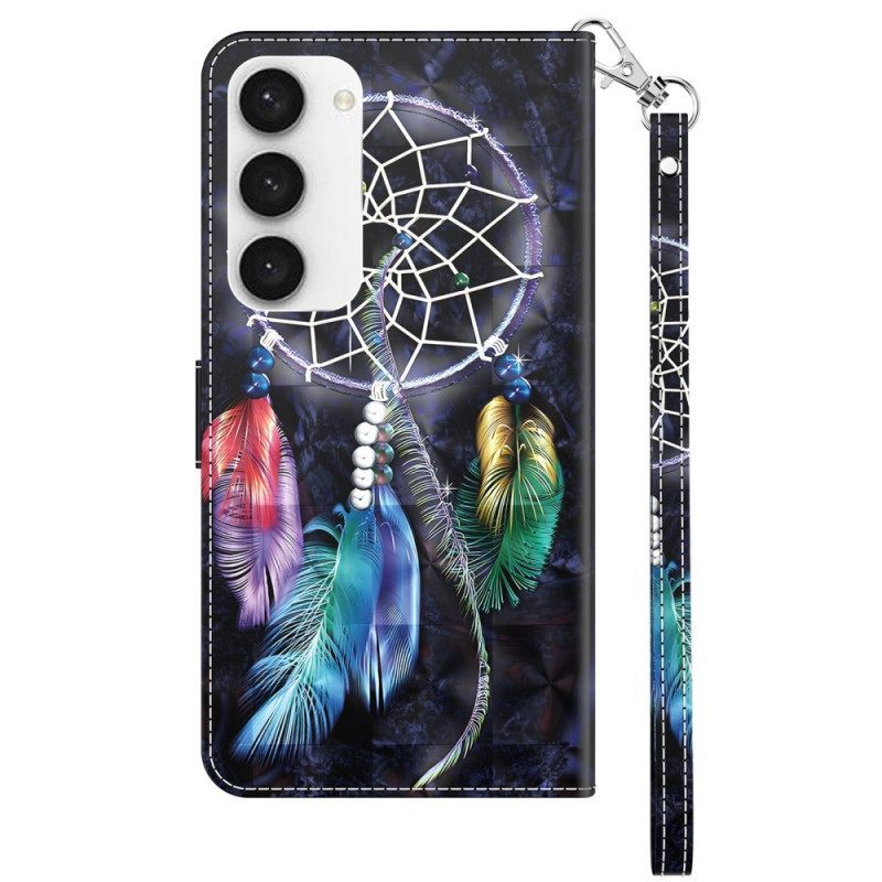 δερματινη θηκη Samsung Galaxy S23 5G με κορδονι Strap Dream Catcher