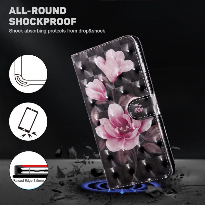 δερματινη θηκη Samsung Galaxy S23 5G με κορδονι Strappy Floral