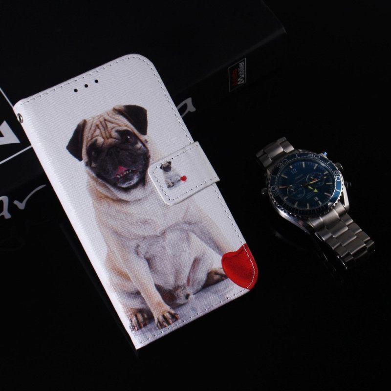 δερματινη θηκη Samsung Galaxy S23 Ultra 5G Pug Dog