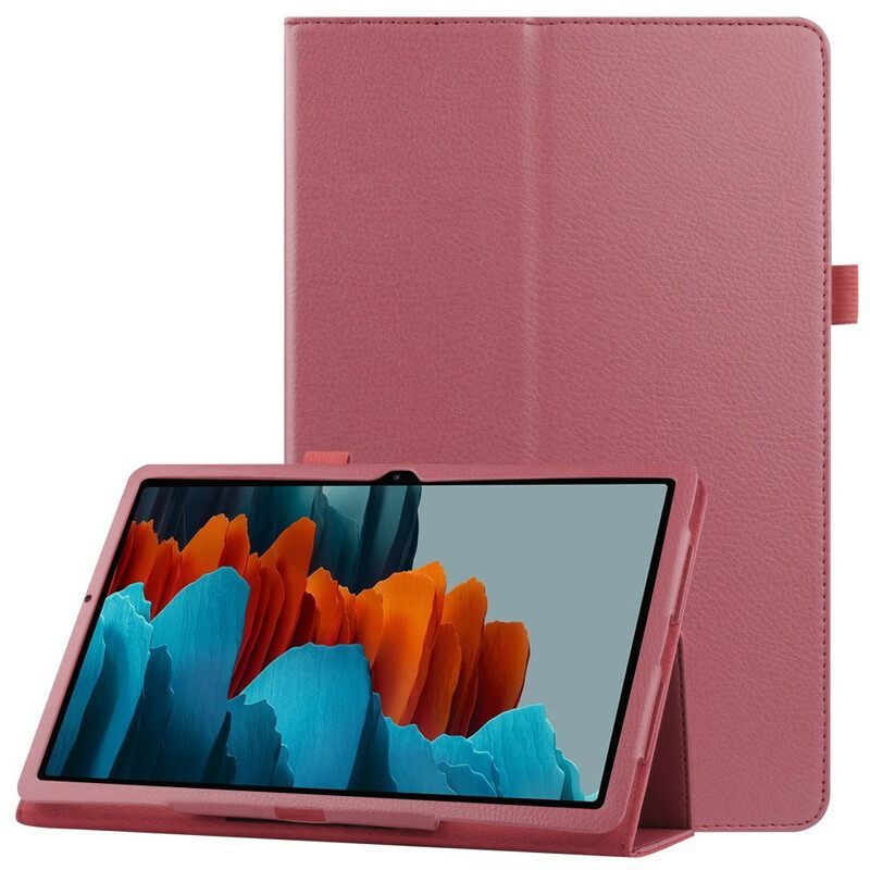 δερματινη θηκη Samsung Galaxy Tab S8 Plus / Tab S7 Plus Συνθετικό Δέρμα Lychee