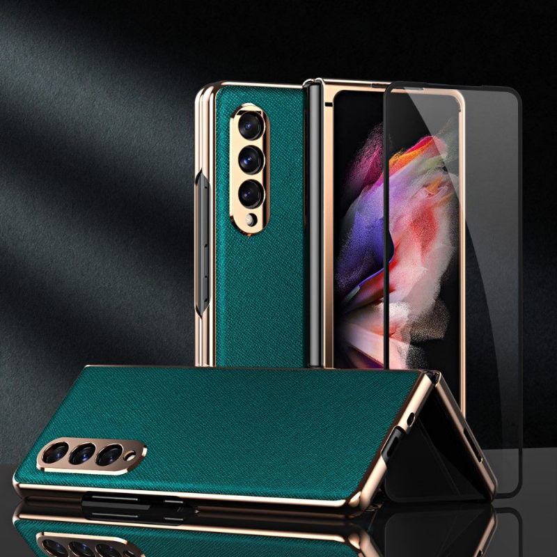 θηκη κινητου Samsung Galaxy Z Fold 3 5G Deluxe + Προστατευτική Μεμβράνη