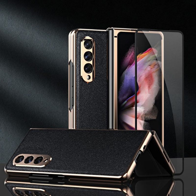 θηκη κινητου Samsung Galaxy Z Fold 3 5G Deluxe + Προστατευτική Μεμβράνη