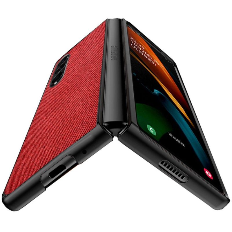 θηκη κινητου Samsung Galaxy Z Fold 3 5G Leather Effect Fabric Style