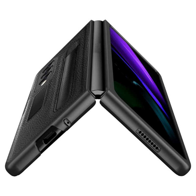 θηκη κινητου Samsung Galaxy Z Fold 3 5G Θήκη Flip Στήριγμα Γραφίδας Από Συνθετικό Δέρμα