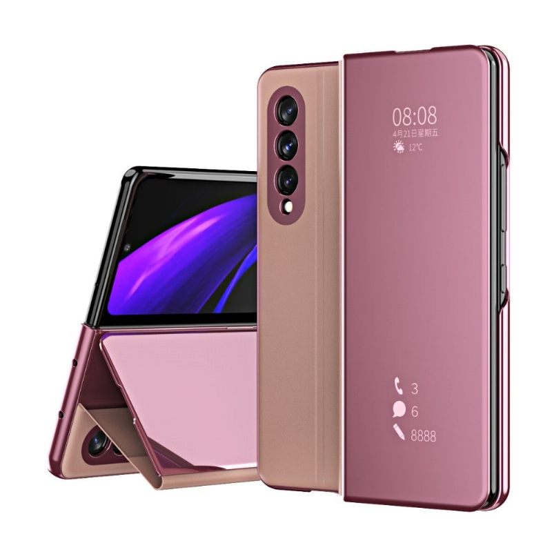 Θήκη Samsung Galaxy Z Fold 3 5G Θήκη Flip Εφέ Καθρέφτη