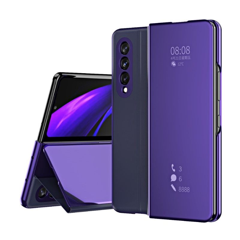 Θήκη Samsung Galaxy Z Fold 3 5G Θήκη Flip Εφέ Καθρέφτη