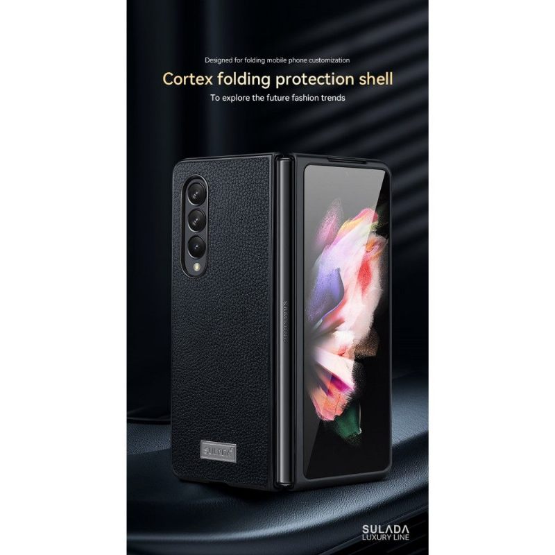 Θήκη Samsung Galaxy Z Fold 3 5G Sulada Grained Imitation Leather