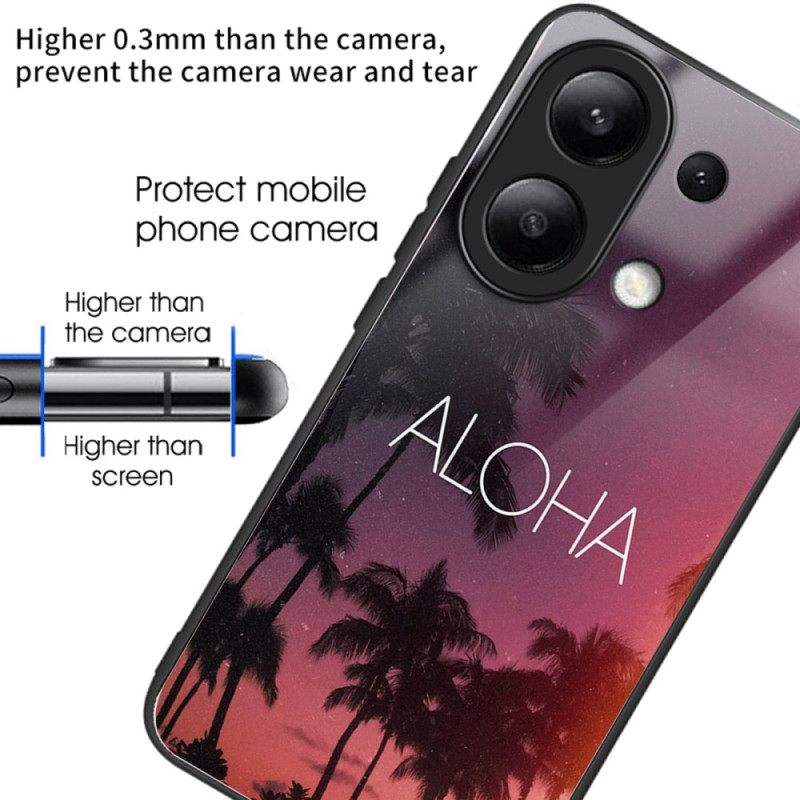 Κάλυμμα Xiaomi Redmi Note 13 4g Aloha Tempered Glass Σιλικόνης