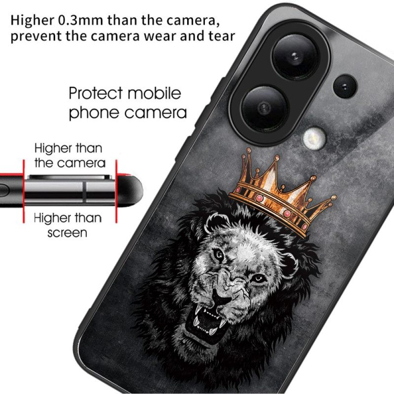 Κάλυμμα Xiaomi Redmi Note 13 4g Crown Lion Tempered Glass