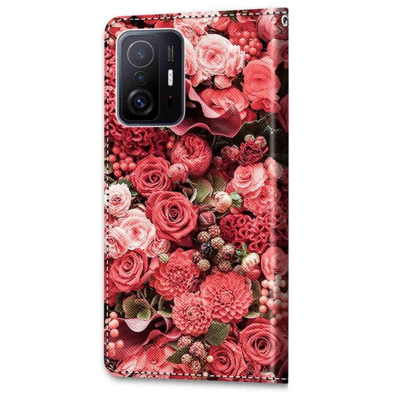 δερματινη θηκη Xiaomi 11T / 11T Pro Rose Garden