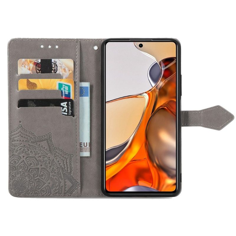 Κάλυμμα Xiaomi 11T / 11T Pro Mandala Relief Faux Leather