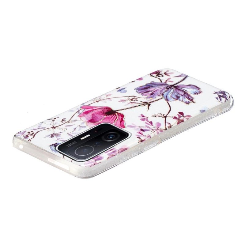 Θήκη Xiaomi 11T / 11T Pro Silicone Violet Flower