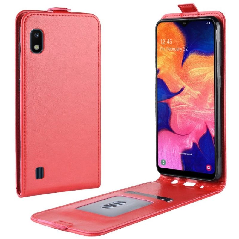 δερματινη θηκη Samsung Galaxy A10 Θήκη Flip Faux Leather Vertical