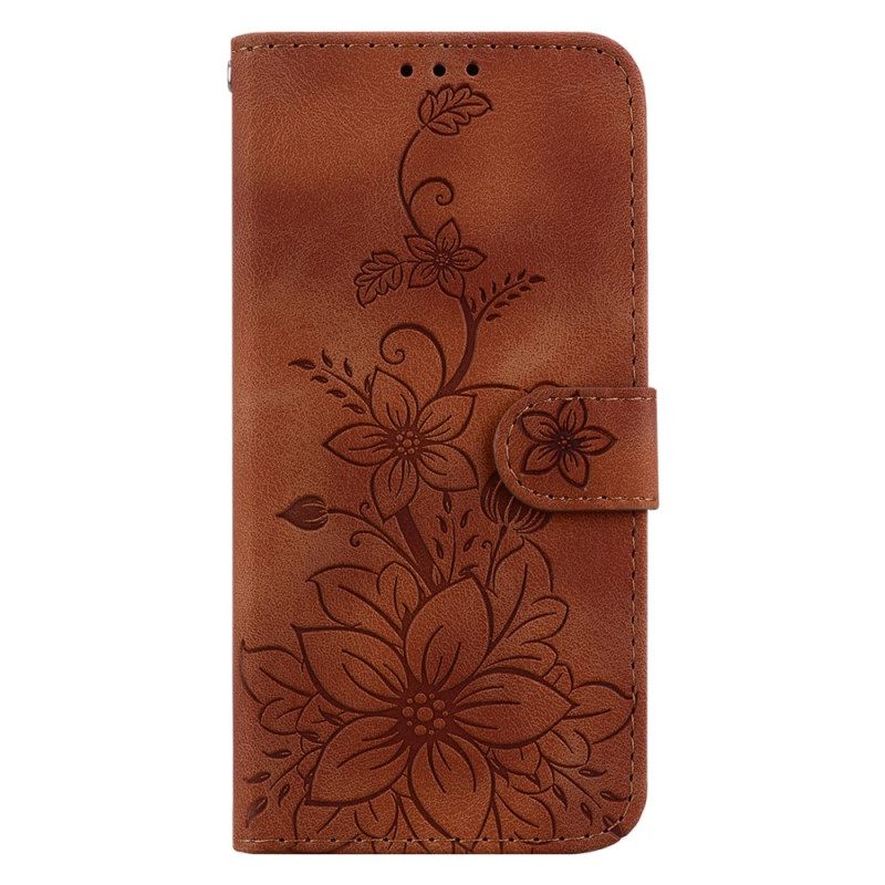 Δερματινη Θηκη Xiaomi 14 Floral Pattern Σιλικόνης