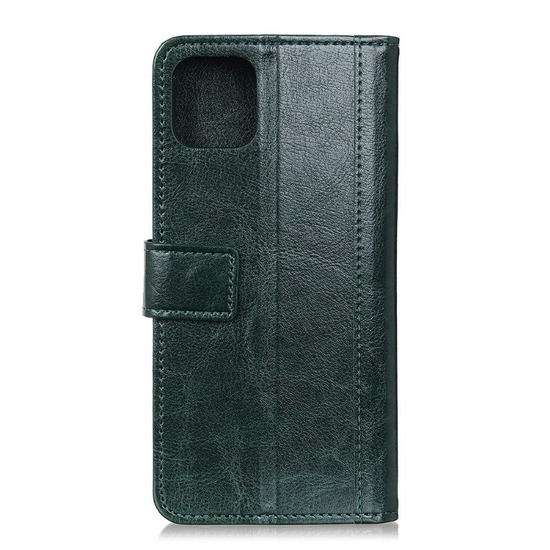 δερματινη θηκη Samsung Galaxy Note 10 Lite Studded Imitation Leather - Πράσινο