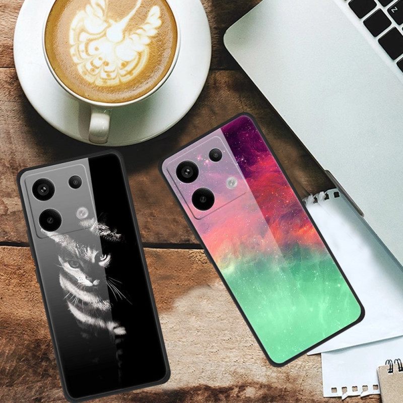 Κάλυμμα Xiaomi Redmi Note 13 Pro 5g Platinum Black Grain Tempered Glass