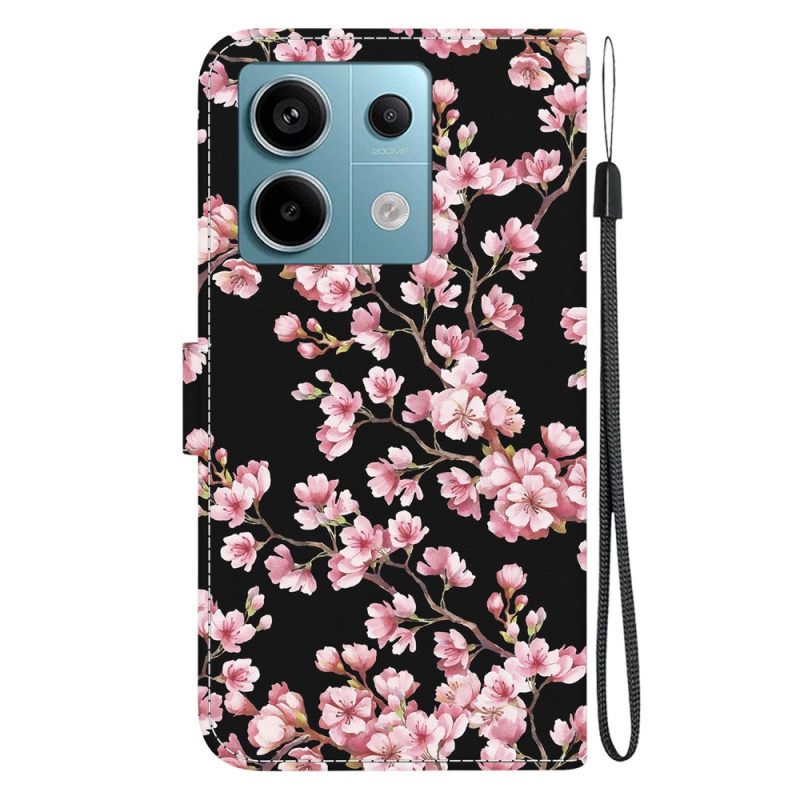 Θηκη Κινητου Xiaomi Redmi Note 13 Pro 5g Θήκες Κινητών Plum Blossom Με Λουράκι