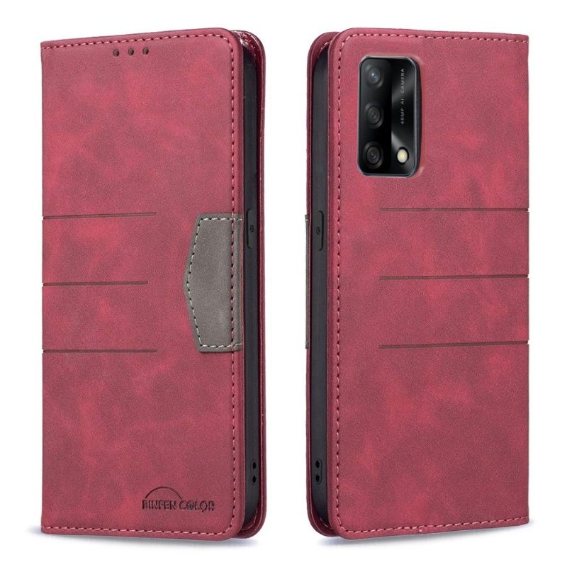 Κάλυμμα Oppo A74 4G Θήκη Flip Binfen Color Flip Faux Leather