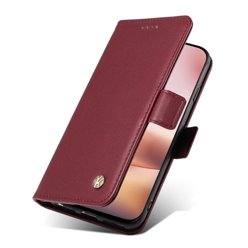 Δερματινη Θηκη iPhone 16 Plus Faux Leather Yikatu