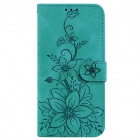 Δερματινη Θηκη iPhone 16 Plus Floral Σιλικόνης