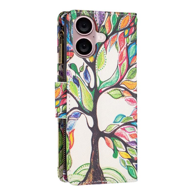 Δερματινη Θηκη iPhone 16 Plus Πορτοφόλι Tree Of Life