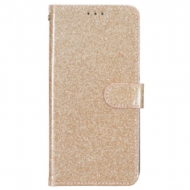 Δερματινη Θηκη iPhone 16 Plus Strappy Sequins