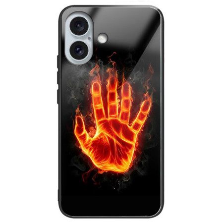 Κάλυμμα iPhone 16 Plus Fire Palm Tempered Glass