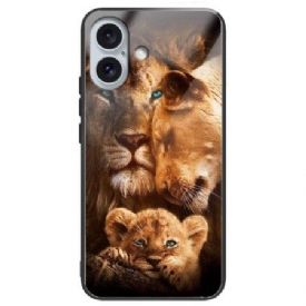 Κάλυμμα iPhone 16 Plus Lions Tempered Glass