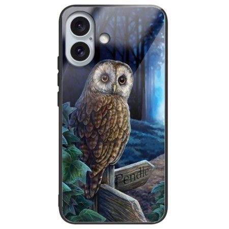 Κάλυμμα iPhone 16 Plus Owl Tempered Glass