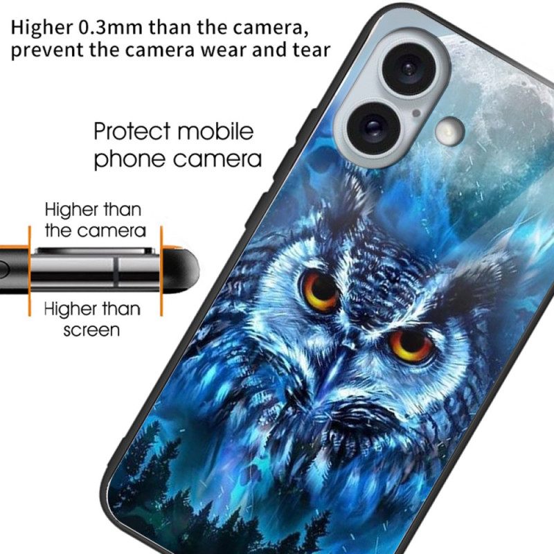 Κάλυμμα iPhone 16 Plus Θήκες Κινητών Forest Owl Tempered Glass