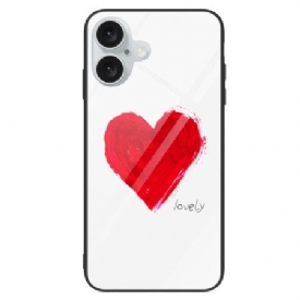 Κάλυμμα iPhone 16 Plus Θήκες Κινητών Heart Tempered Glass