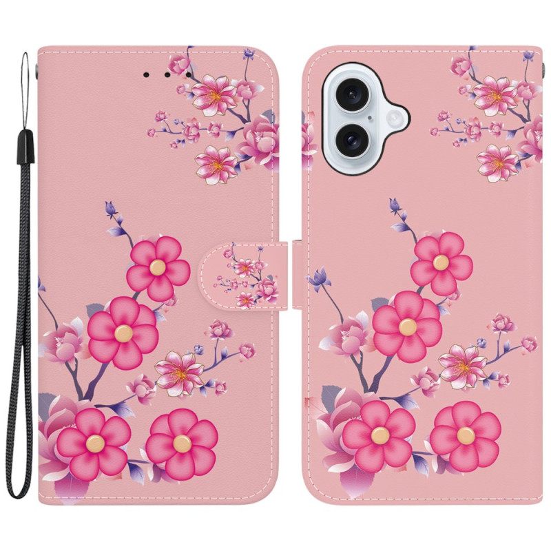 Θηκη Κινητου iPhone 16 Plus Sakura Strap