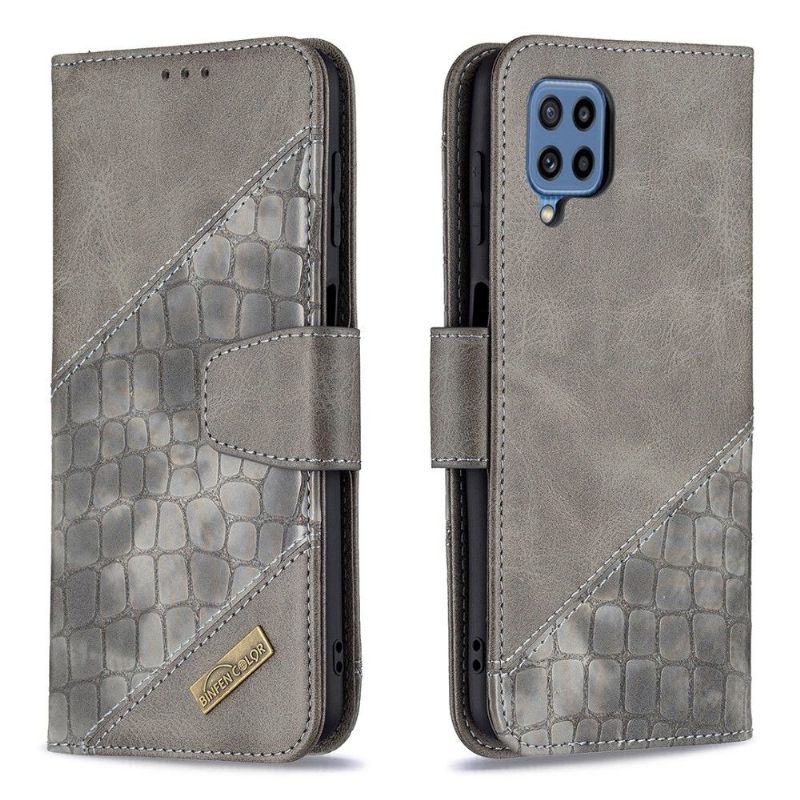 δερματινη θηκη Samsung Galaxy M32 Croc Aspect Leather Effect