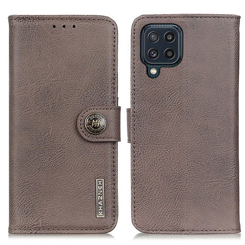 Κάλυμμα Samsung Galaxy M32 Κάτοχος Κάρτας Khazneh Leather Effect