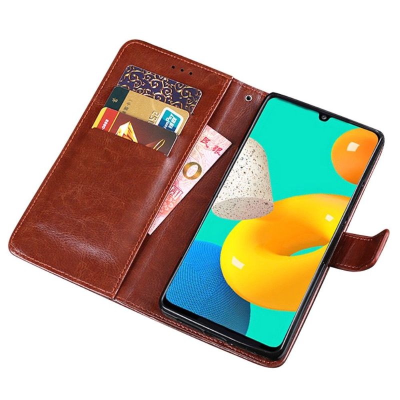 Κάλυμμα Samsung Galaxy M32 Θήκη Flip Idewei Folio Leather Effect