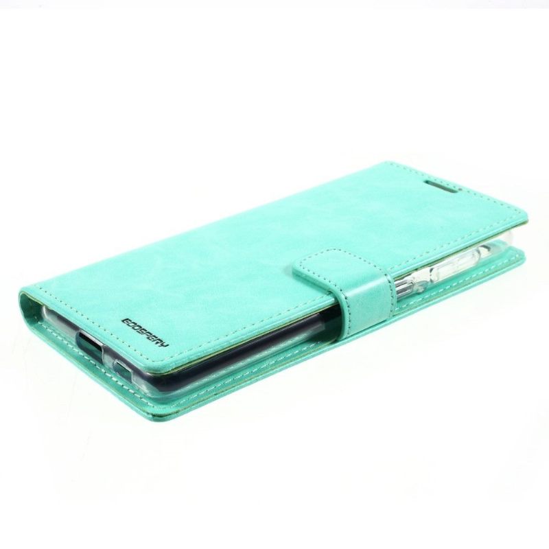 δερματινη θηκη Samsung Galaxy S21 Plus 5G Mercury Blue Moon Imitation Leather