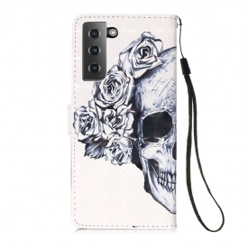 Κάλυμμα Samsung Galaxy S21 Plus 5G Floral Skull