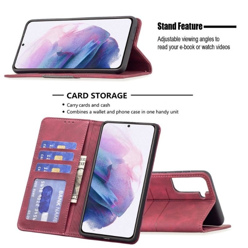 Θήκη Flip Samsung Galaxy S21 Plus 5G δερματινη θηκη Binfen Color Flip Faux Leather