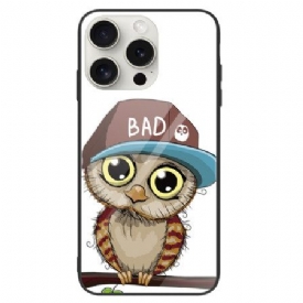 Κάλυμμα iPhone 16 Pro Bad Owl Tempered Glass