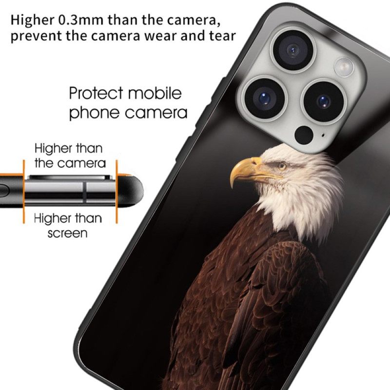 Κάλυμμα iPhone 16 Pro Eagle Tempered Glass Σιλικόνης