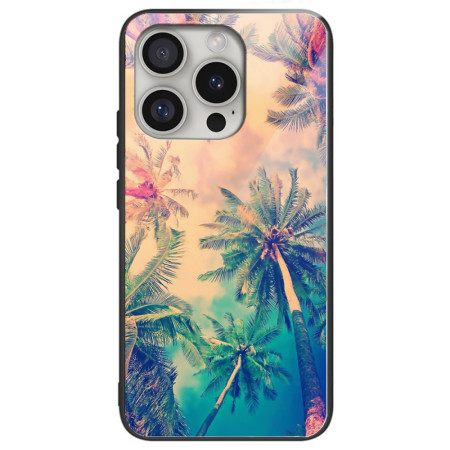 Κάλυμμα iPhone 16 Pro Palm Tree Tempered Glass