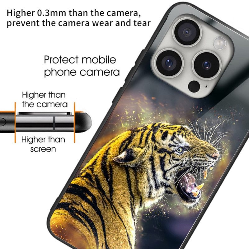 Κάλυμμα iPhone 16 Pro Roaring Tiger Tempered Glass