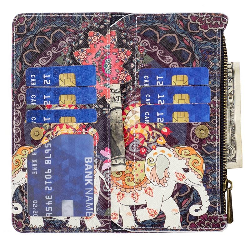 Θηκη Κινητου iPhone 16 Pro Θήκες Κινητών Tribal Elephant Wallet