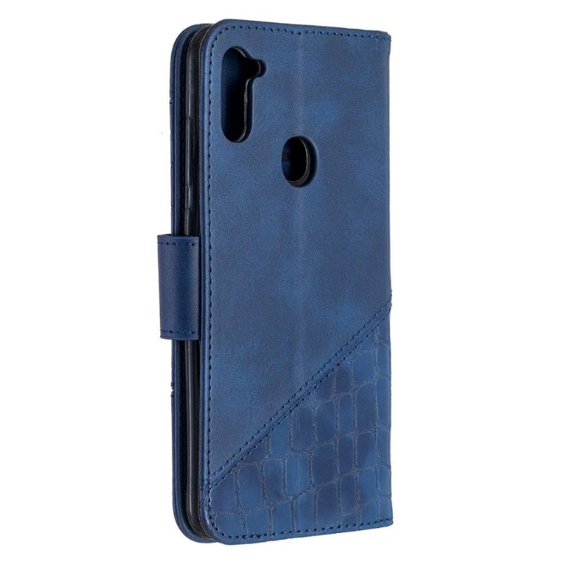 δερματινη θηκη Samsung Galaxy M11 Croc Aspect Leather Effect