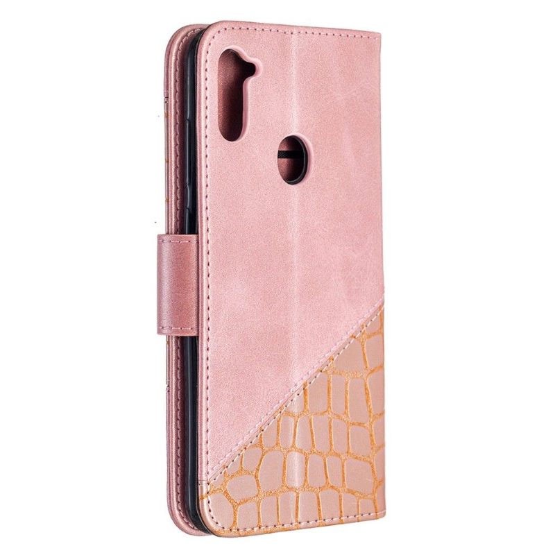 δερματινη θηκη Samsung Galaxy M11 Croc Aspect Leather Effect