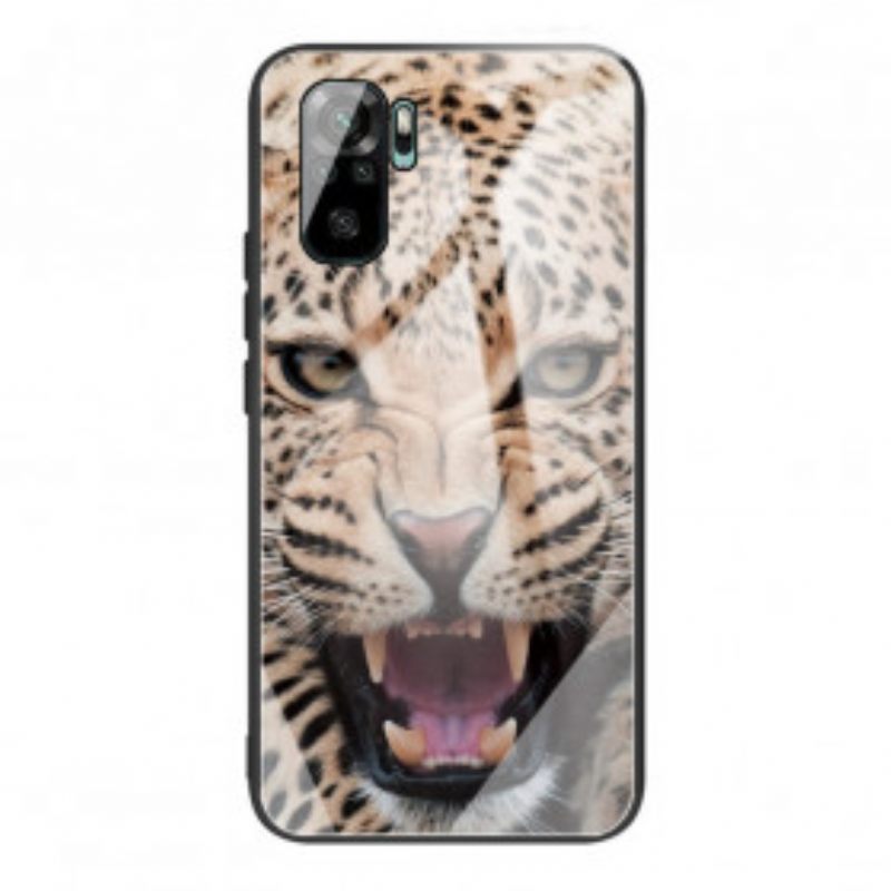 θηκη κινητου Poco M5s Leopard Tempered Glass