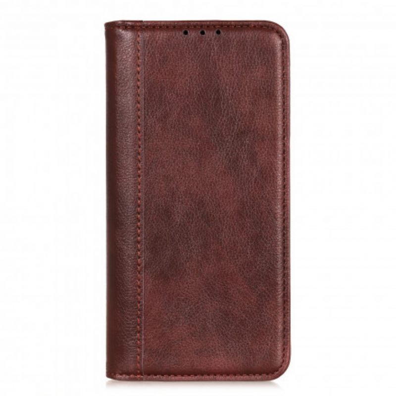 θηκη κινητου Poco M5s Θήκη Flip Έκδοση Litchi Split Leather