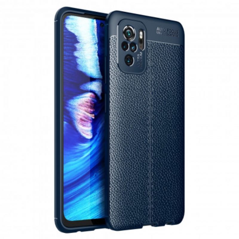 Θήκη Poco M5s Leather Effect Litchi Διπλή Σειρά